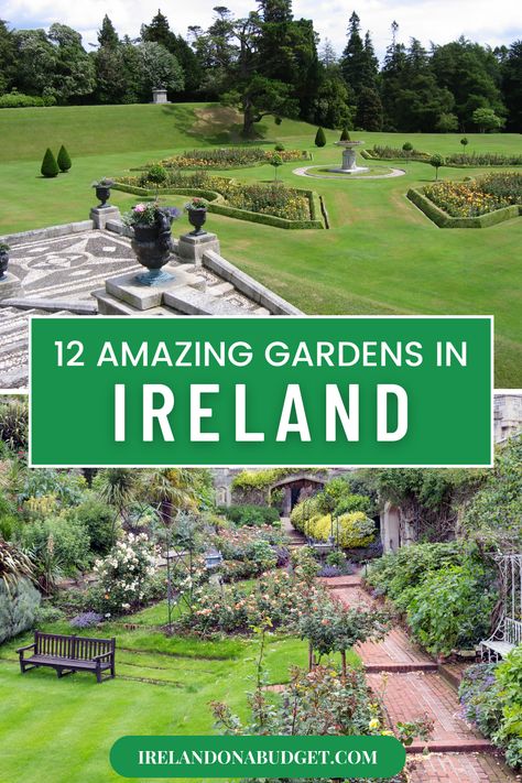 gardens with flowers and trees Irish Garden Ideas, Ireland Garden, Irish Garden, Ferns Garden, Southern Ireland, Garden Activities, Famous Gardens, Ireland Trip, 27 September