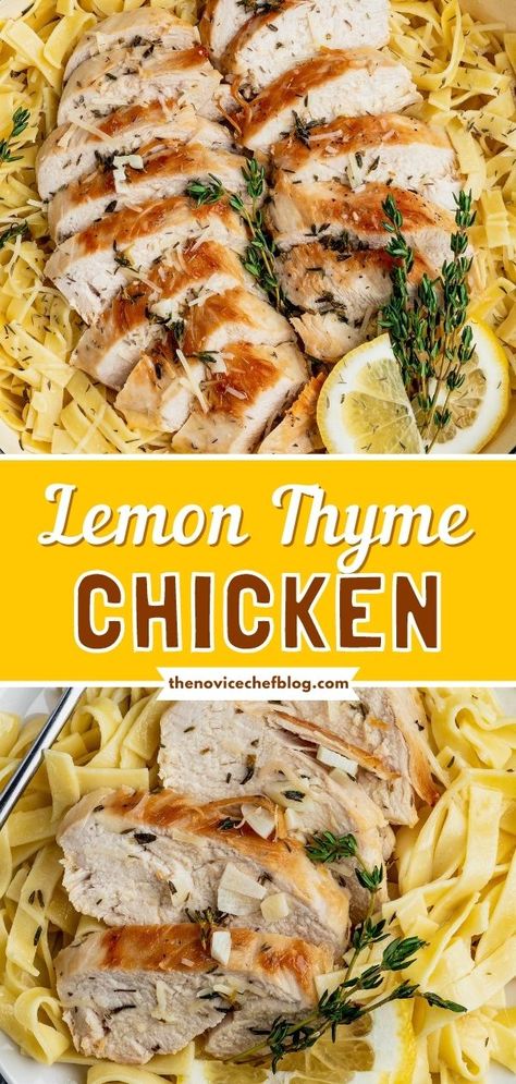 Recipes Using Thyme And Rosemary, Lemon Thyme Pasta, What To Do With Lemon Thyme, Lemon Thyme Chicken Marinade, Fresh Thyme Uses, What To Do With Thyme, How To Use Fresh Thyme, Lemon And Thyme Chicken, Cooking With Thyme