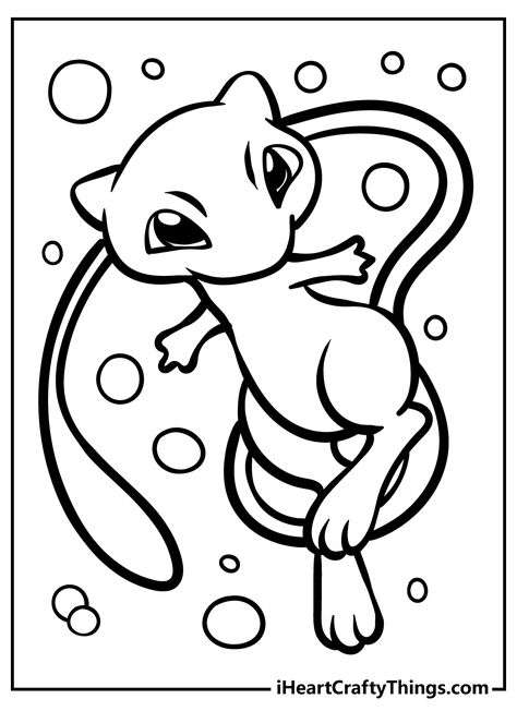 Pokemon Coloring Pages Pokemon Bookmark, Pokemon Printables, Pokemon Coloring Sheets, Mew Pokemon, Pokemon Mew, Thanksgiving Coloring Pages, Coloring Page Ideas, Pokemon Coloring Pages, Pokemon Coloring