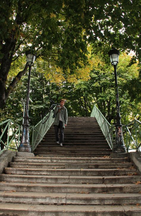 Stairs at canal st Martin Canal St Martin, Paris Holiday, Trip To Paris, Paris Paris, St Martin, A Paris, Saint Martin, Film Aesthetic, Luxury Vacation