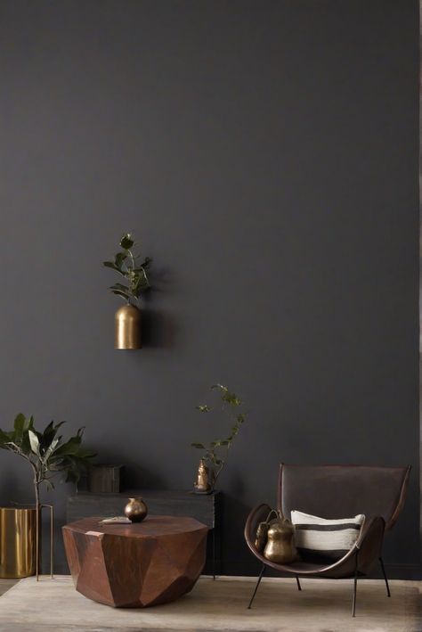 Welcome to our daily interior designer routine, where we explore the best wall paint choices for your living room. Today, we delve into the question: Is IRON ORE (SW 7069) a top pick for 2024? Let�’s dive in and discover the answer! Is IRON ORE (SW 7069) wall paint good for the living room? 2024’s […] Sw 7069 Iron Ore, Iron Ore Office Wall, Iron Ore Room, Olive Black Paint, Iron Ore Living Room, Man Cave Paint Colors, Iron Ore Accent Wall, Home Basement Office, Dark Accent Wall Living Room