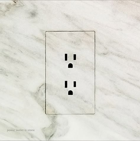 Marble Faceplate Interior Solutions, Marble Detail, Stone Backsplash, Marble Backsplash, Outlet Cover, Marble Wall, Electrical Outlets, Architectural Details, Architectural Elements