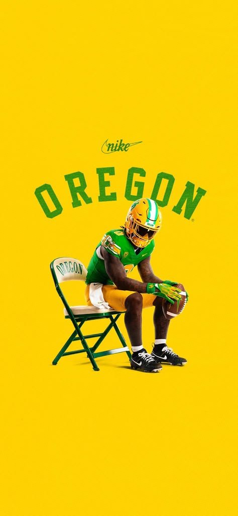 University Of Oregon Wallpaper, Wallpaper Wednesday Sports, Oregon Football Wallpaper, Oregon Ducks Football Wallpaper, Ncaa Football Wallpapers, Football Commitment Graphics, Nfl Aesthetic Wallpaper, Wallpaper Iphone For Boys, Nfl Wallpaper Aesthetic