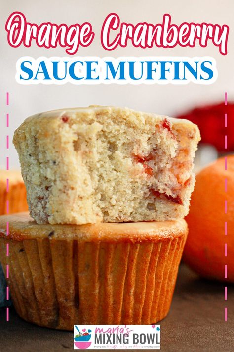 Orange cranberry muffins are filled with bright, zippy orange and cranberry flavor and topped with a sweet orange glaze. Recipe Banana Muffins, Easy Breakfast Ideas With Eggs, Healthy Easy Breakfast Recipes, Cranberry Sauce Muffins, Cranberry Sauce Recipes, Orange Cranberry Sauce, Cranberry Orange Muffin Recipe, Breakfast Ideas With Eggs, Ideas With Eggs