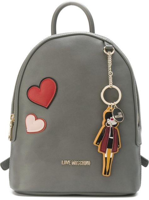 Moschino Jewelry, Designer Backpacks For Women, Leather Goodies, Moschino Bags, Bags Inspiration, Backpacks For Women, Style Korea, Mini Charm, Sling Bags