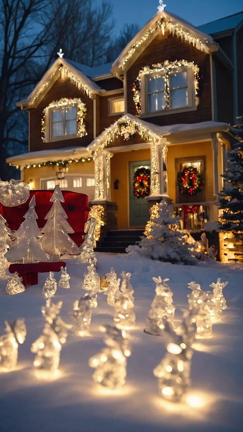 Transform Your Yard: 17 Fun and Easy Outdoor Christmas Decoration Ideas 35 Classy Christmas Lights, Elegant Outdoor Christmas Decorations, Easy Outdoor Christmas Decorations, Giant Candy Cane, Outdoor Christmas Decoration Ideas, Giant Candy, Classy Christmas, Talk Of The Town, Christmas Decoration Ideas