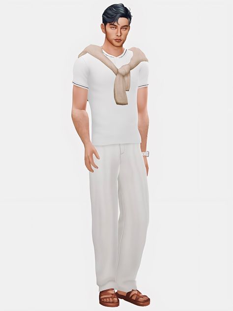 Damiano Bianchi’s Lookbook look one | turtleneck | slacks | loafers look two | t-shirt | sweater | pants | sandals look three |... Men Cc Clothes, Sims 4 Cc Classy Clothes Male, Men Sims4 Cc, Sims 4 Preppy Cc Male, Sims 4 Men Lookbooks Cc, Sims 4male Clothes, Sims Male Outfits, Sims Mods Clothes Men, The Sims 4 Men Cc Clothes