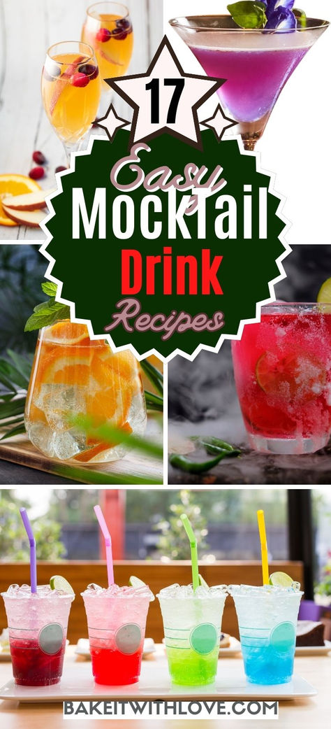 Pin images of multiple different "mocktails" and non-alcoholic drinks. Mocktail Drink Ideas, Water Recipes With Flavor Packets, Barista Basics, Best Mocktail Recipe, Best Mocktail, Summer Mocktail Recipes, Mocktail Drink, Summer Mocktail, Mocktail Party