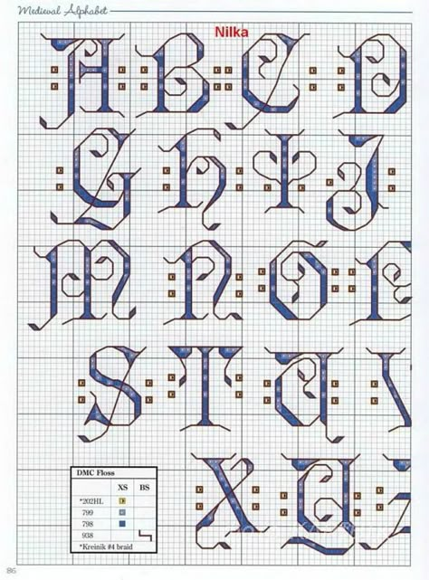 medieval alphabet   1 of 4  cross stitch alphabet Monogramm Alphabet, Celtic Cross Stitch, Stitch Gifts, Stitch Letters, Cross Stitch Alphabet Patterns, Cross Stitch Alphabets, Alphabet Cross Stitch, Cross Stitch Fonts, Alfabet Letters