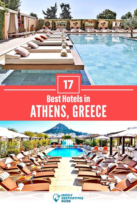 17 Best Hotels in Athens, Greece — The Top-Rated Hotels to Stay At! Athens Honeymoon, Hotels In Athens Greece, Athens Beach, Greek Islands Vacation, Athens Hotel, Europe Holiday, Athens Travel, Greek Vacation, Greece Hotels