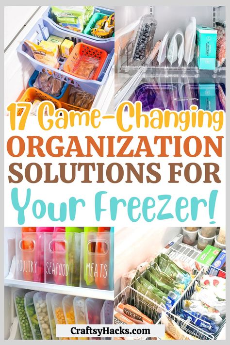 These genius freezer organization ideas are perfect for maintaining a tidy and efficient food storage system. These freezer organization tips will help you make the most of every inch of your freezer. Freezer Organization Hacks, Upright Deep Freezer Organization Ideas, Freezer Storage Organization Upright, Freezer Chest Organization Ideas, Organize Upright Freezer, How To Organize Deep Freezer, Freezer Organization Ideas Upright, Side By Side Freezer Organization Ideas, How To Organize Freezer