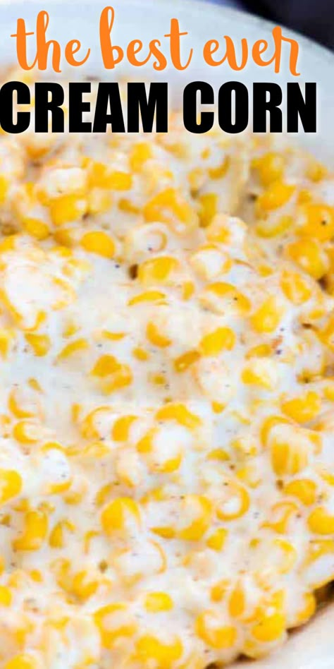 Crockpot Corn Cream Cheese, Slow Cooker Cream Cheese Corn, Best Cream Corn Recipe Crock Pot, Corn Recipes With Cream Cheese, Cream Cheese Corn In Crockpot, Crock Pot Cream Cheese Corn, Cream Cheese Crockpot Corn, Cream Cheese Corn Stove Top, Cream Cheese Corn Crockpot Easy Recipes