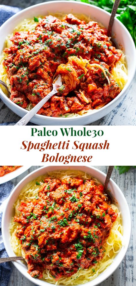 Spaghetti Squash Bolognese, Spaghetti Squash Recipes Chicken, Easy Whole 30, Healthy Squash Recipes, Easy Spaghetti Squash, Spaghetti Squash Recipes Healthy, Spaghetti Squash Recipes Easy, Easy Whole 30 Recipes, Whole 30 Meal Plan