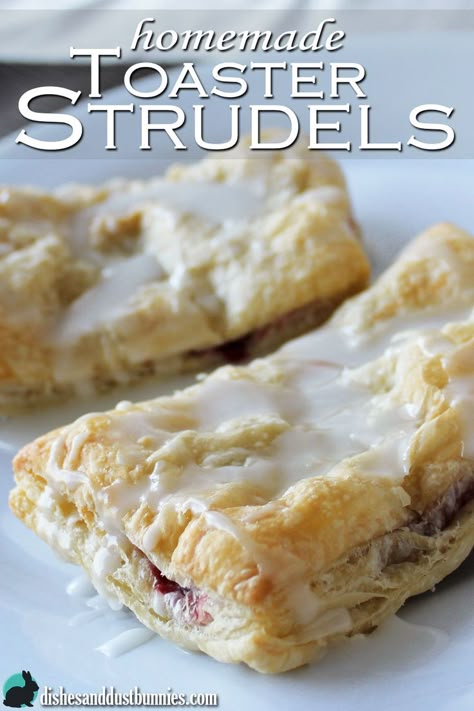 Toaster Strudel Recipe, Homemade Toaster Strudel, Toaster Strudel, Pastry Dishes, Toaster Oven Recipes, Strudel Recipes, Dust Bunnies, Pop Tart, Oreo Dessert