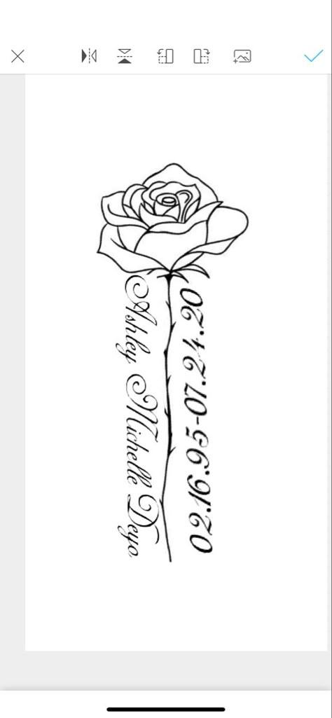 In Memory Of Papaw Tattoo Ideas, Black Rose Memorial Tattoo, Shoulder Tattoos For Lost Loved Ones, Names With Roses Tattoos, In Loving Memory Tattoo Stencils, Rose Memorial Tattoo Dads, Drawings For Passed Loved Ones, Tattoo Ideas For People Who Passed, Passed Loved Ones Tattoos Grandparents