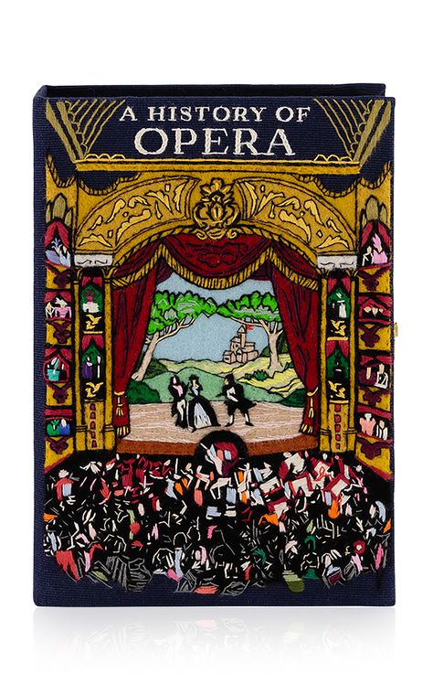 A History Of Opera Book Clutch By Olympia Le-Tan | Moda Operandi Icarus Painting, Decorative Book Covers, Grimm Book, Stripe Cake, Grimms Fairy Tales, Great Gatsby Themed Party, Tan Clutch, Life Illustration, Gatsby Themed Party