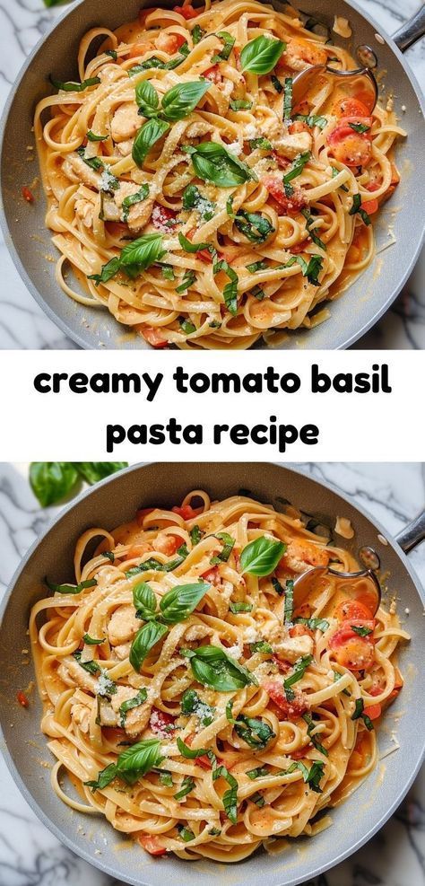 Make a delicious Creamy Tomato Basil Pasta in just minutes. Tomato Basil Recipe, Pasta With Fresh Tomatoes And Basil, Pasta With Tomatoes And Basil, Tomato Basil Pesto Pasta, Fresh Tomato Pasta Recipes, Creamy Tomato Basil Pasta, Pasta With Fresh Tomatoes, Tomato Basil Pesto, Tomato And Basil Pasta