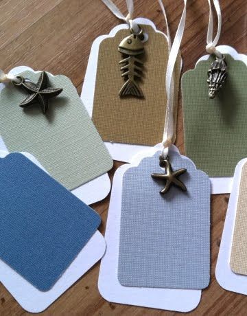 Gift Tag Ideas, Paint Chip, Sample Paper, Nautical Gifts, Handmade Gift Tags, Tag Ideas, Handmade Tags, Gift Wrapping Ideas, Christmas Tags