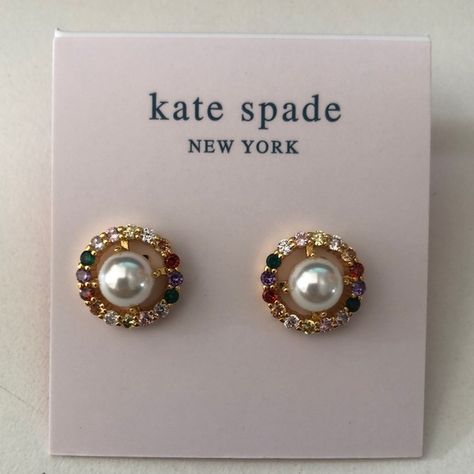 Kate Spade pearl earrings Spade Jewelry, Kate Spade Jewelry, Shop Earrings, Kate Spade, Pearl Earrings, Jewelry Watches, Plus Fashion, I Love, Accessories Vintage