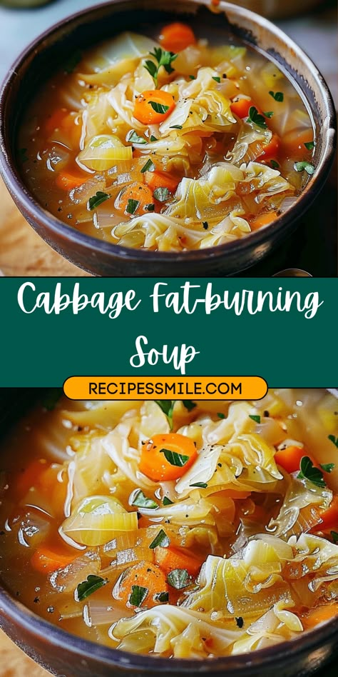 Cabbage Weight Soup, Fat Burning Soup Cabbage, Cabbage Diet Soup Recipe, Cabbage Soup Cleanse, Weight Watchers Fat Burning Cabbage Soup, Weight Watcher Cabbage Soup, Low Calorie Cabbage Soup, Fat Burning Cabbage Soup Recipes, Cabbage Fat Burning Soup Recipes