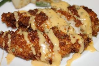 Pretzel Chicken with a Mustard-Cheddar Sauce | JuJu Good News Chicken With Mustard, Pretzel Chicken, Pretzel Crusted Chicken, Cheddar Sauce, Recipe Hacks, Crusted Chicken, Chicken Main Dishes, Think Food, Winner Winner Chicken Dinner