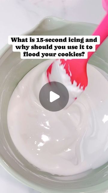 Mandy Edmunds on Instagram: "Do you want to have the most beautiful, smooth and shiny flooded sugar cookies? Here is a tutorial to show you how!  Why should you use 15-second icing to flood your cookies?   ✅Beautifully flat surface 🚫No drippy edges ❌No need to pipe an outer border 🕑Save time mixing just one consistency of icing 🩵 Perfectly flat surface for printing edible images  Give this technique a try and elevate your cookie decorating game!  My royal icing recipe is in the comment section. 🩷  #sugaredupcookies  #cookiedecorating #icingtutorial #royalicingtutorial #15secondicing #15secondicingtutorial #cookiedecoratingreels #beautifulcookies #cookiereels #decoratedsugarcookies #floodingcookies #baker #bakerylife #cookierlife #eddieedibleprinter #geniesdreammeringue #sugarcookies #h How To Pipe Royal Icing On Cookies, Royal Icing Piping Recipe, Flood Icing Vs Piping Icing, Flood Icing Recipe, Fill And Flood Royal Icing, Icing Flooding, Royal Icing Consistency Chart, Flooding Icing Recipe, Wilton Royal Icing Recipe