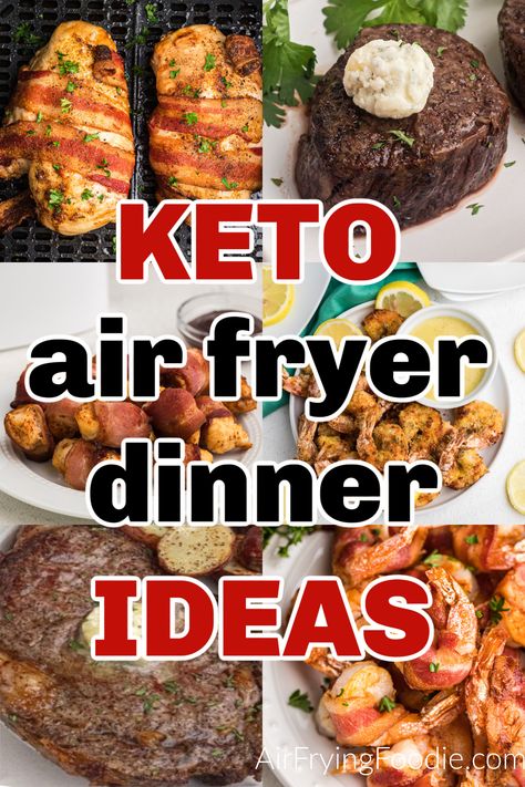 Keto Air Fryer Dinner Ideas for the New Year - Air Frying Foodie Keto Recipes Meal Prep, Air Fryer Dinner Ideas, Air Fryer Keto Recipes, Instant Pot Keto Recipes, Air Fryer Recipes Healthy Low Carb, Air Fryer Recipes Low Carb, Low Carb Air Fryer, Air Fryer Recipes Keto, Ideas For The New Year