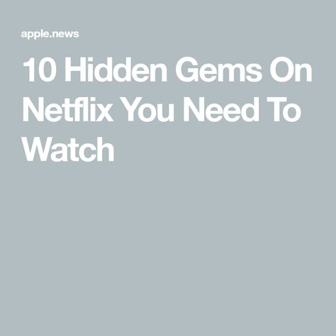 10 Hidden Gems On Netflix You Need To Watch Netflix Suggestions, Hunt For The Wilderpeople, Must Watch Movies, Netflix Shows To Watch, Cherie Currie, Hidden Movie, Netflix Movies To Watch, Michael Palin, 1000 Life Hacks