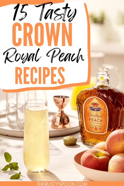 Crown Royal Peach Recipes Peach Crown Royal Recipes Easy, Crown Royal Peach Drinks Recipes Easy, Peach Crown Royal Drink Recipes Easy, Vanilla Crown Royal Drinks Recipes, Crown Royal Peach Drinks Recipes, Peach Crown Royal Recipes, Crown Peach Drink Recipes, Drinks With Apple Crown Royal, Peach Crown Drinks