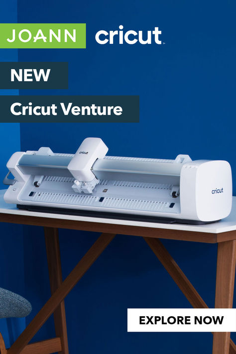 The NEW Cricut Venture cuts longer & wider than ever! Get yours at JOANN now. Cricut Venture, Yard Cards, Crafts Kids, Party Events, Cricut Free, Cricut Machine, Cricut Projects Vinyl, Cricut Maker, She Shed