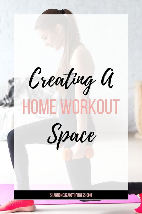 Not sure how to create or define your home workout space? Not sure what equipment you need and don't need? Then check out this post and I'll help you out! home workout space | how to create home workout space | how to workout at home | home workouts | home workout room | exercise room | home workout room small | home workout room ideas | how to make a workout routine | how to make a workout plan from home | how to workout at home | working out at home | home exercise | how to exercise at home At Home Workout Space, Small Workout Space, Workout Space At Home, Fitness Rooms, Home Workout Space, Exercising At Home, Shannon Elizabeth, Workout Room Home, Basement Home