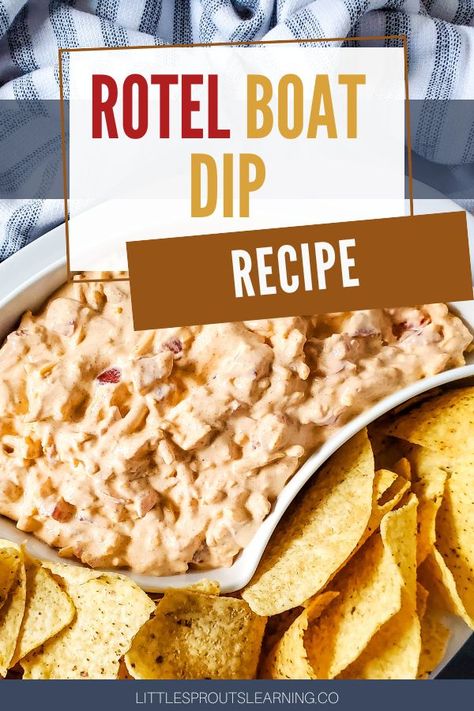 Rotel Shrimp Dip, Boat Dip Rotel Ranch, Boat Dip Rotel Ranch Dip, Rotel Ranch Dip, Rotel Dip With Shrimp, Boat Dip Recipe, Oven Chicken And Rice, Boat Dip, Rotel Cheese Dip