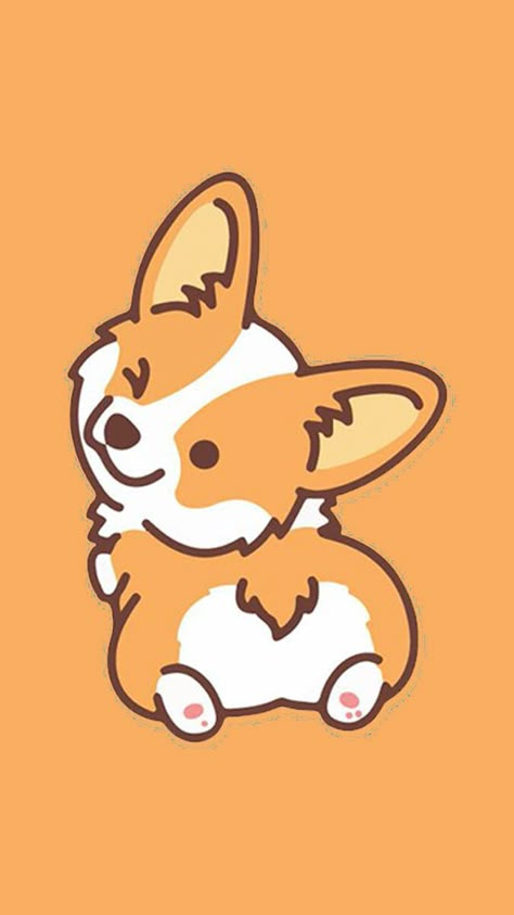 Cute Corgi Wallpaper, Corgi Wallpaper Iphone, Corgi Doodle, Corgi Wallpaper, Corgi Cartoon, Kawaii Corgi, Corgi Drawing, Cute Dog Cartoon, Cute Dog Drawing