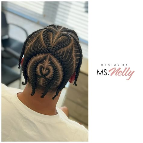 🖤🧡 on @showtimetreaa • #dallasbraids #dallashair #braids #cornrows #blackhair #menshair #mensbraids #popsmokebraids #blackmen #blackhairstyles #hair #art #neatbraids #braidedhair #braidedhairstyles Iman Shumpert Braids, Heart Braids For Boys, Hair Plaits For Men, Heart Shaped Braids Men, Braid Hairstyle For Men, Star Braids Men, Heart Cornrows Men, Men's Braids Styles, Mens Braid Styles