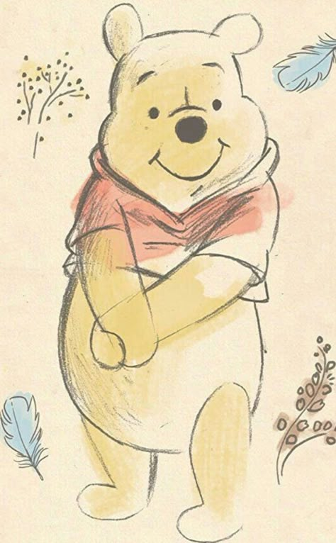 Pooh Bear Quotes Winnie The Pooh, Pooh Drawing, Pooh Wallpaper, Pooh Bear And Friends, Winnie The Pooh Drawing, Pooh Pictures, Winnie The Pooh Pictures, Bear Friends, Cute Winnie The Pooh