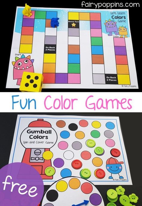 Fun Color Activities For Kids | Fairy Poppins Colours Games For Preschool, Colors Games For Preschoolers, Colour Kindergarten Activities, Teaching Colors Activities, Color Kindergarten Activities, Colours Kindergarten Activities, Colors Games For Kids, Colour Games For Preschool, Colors Activity Preschool