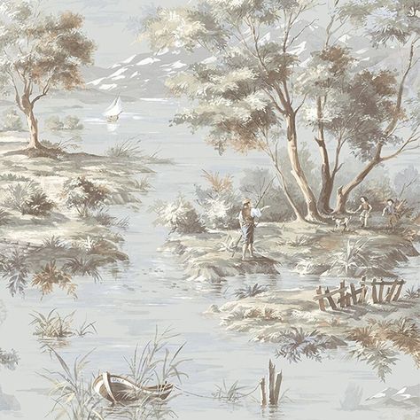 Wallpaper Boulevard, Toile Wallpaper, Turquoise Wallpaper, Vinyl Rolls, Beige Wallpaper, 캐릭터 드로잉, Manhattan Comfort, Wallpaper Calculator, French Countryside