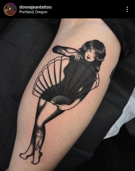 Burlesque Tattoo, Darkside Tattoo, Traditional Tattoo Woman, Pinup Tattoo, Cowgirl Tattoos, Traditional Tattoo Inspiration, Wrist Tattoo Designs, Unique Wrist Tattoos, Fan Tattoo