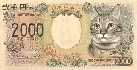 Clear Phone Case Design, Money Poster, Money Template, Money Cat, Currency Design, Cat Island, Arte Animal, Pusheen, Stamp Design