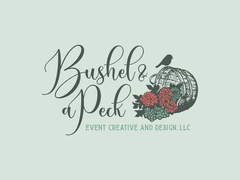 Bushel and a Peck Logo by Nick Haas Bushel And A Peck Tattoo, Bushel And A Peck, Creative Professional, Sketch Book, Logo Design, Wonder, Mural, Tattoos, ? Logo