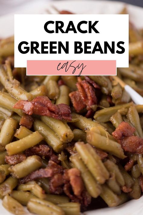 Crack Green Beans Recipe Unbundled Green Beans Crockpot, Green Beans With Brown Sugar And Bacon, Green Beans With Vinegar And Bacon, Green Beans In Crockpot Canned, Amazing Green Beans, Crock Pot Green Beans With Bacon, Cracked Green Beans With Bacon, Cracker Barrel Green Bean Recipe, Mississippi Green Beans