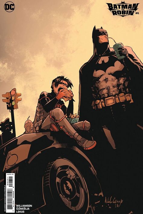 Batman and Robin take a lunch break with this new Nikola Cizmesija cover out today. BUY HERE through our eBay affiliate-> https://trendingpopculture.com/best-new-comic-covers-this-week-2-14-24/ More great new covers-> https://trendingpopculture.com/best-new-comic-covers-this-week-2-14-24/ #NikolaCizmesija #batman #dcuniverse #dccomics #dcu #keycomics #ncbd #artist #art #investcomics #trendingpopculture Robin Comics, Robin Dc, Wayne Family, Univers Dc, Batman Funny, Batman Wallpaper, Arte Dc Comics, Batman Comic Art, Im Batman