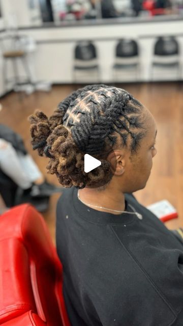 Fishtail Locs Hairstyles, Fishtail Braid Locs, Petal Loc Styles Updo, Petal Buns Locs, Loc Fishtail Styles, Fishtail Locs, Fishtail Loc Styles, Petal Bun Locs, Loc Petal Styles