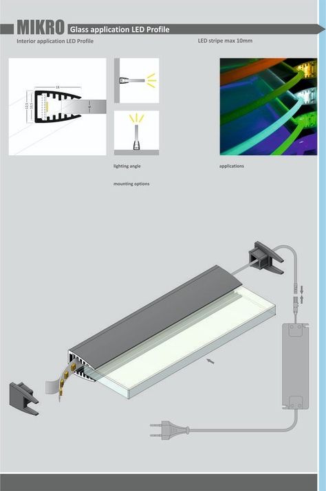 Shelves Light, Glass Shelves Decor, Led Aluminum Profile, Led Profile, Digital Media Design, Joinery Details, Cove Lighting, Shelf Lighting, Lighting Design Interior