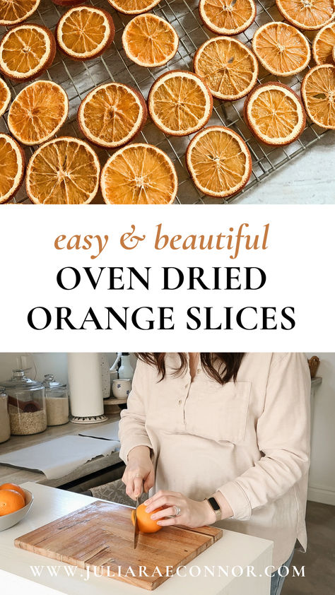 While store-bought decorations may offer a quick solution to transforming your home, there’s something uniquely charming about creating your own décor, especially when it incorporates nature’s simplicity. One classic, affordable, and eco-friendly option is dried orange slices. These fragrant, sunlit accents bring a festive touch to your home, and they’re surprisingly easy to make. Orange Garlands, Dry Orange Slices, Candied Orange Slices, Homemade Christmas Crafts, Homemade Potpourri, Oven Diy, Spiced Cider, Homemade Christmas Decorations, Dried Oranges