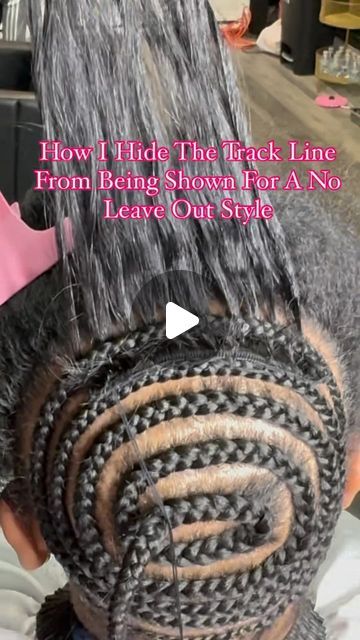 BOOKING LINK BELOW ⬇️ DO NOT DM! on Instagram: "Everyone has their own way of hiding the tracks from being shown, here’s mine! #FREEGAME🙂 How it’s done? 
.
. 
Sew track on the second braid from the top. Then crochet the hair through that last braid & you would sew in your hair how you would normally. Once finished pull the hair over top & there you go! 😘
.
.
#stitchbraids #stitchbraidsatlanta #baltimorestitchbraids #dmvstitchbraids #stitchbraider #stitchedponytail #ponytail #braidedponytail #braids #baltimorebraider #baltimorehairstylist #baltimorebraids #dmvbraider #dmvbraids #dmvhairstylist #bohemianknotlessbraids #knotlessbraids #baltimoreknotlessbraids #dmvknotlessbraids #menbraids #menstitchbraids #mensbraider #baltimoremenbraids #viral #explorepage #dmvmua #atlantahairstylist #atla Flip Over Method Braid Pattern, Front Braids Back Sew In, Medium Feedins Braids, Braids For Sew In Weave Pattern, Large Part Small Knotless Braids, Braidless Sew In Weave, Sewin Braid Pattern, Braid Pattern For Wig, Flat Sew In Braid Pattern