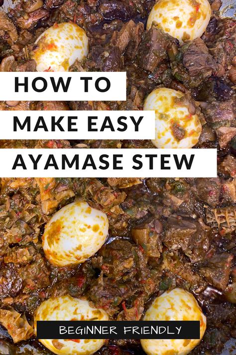 Ayamase Stew Recipe, Ayamase Stew, Ofada Stew, Naija Food, West African Food, Habanero Peppers, African Recipes, Foods Recipes, African Food