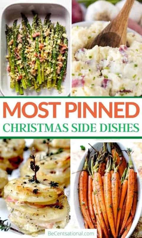 Looking for the best side dishes to serve on Christmas? We've found them for you! Click to get the 30 most popular and delicious side dish recipes to serve this holiday season. Holiday Side Dishes Christmas, Christmas Dinner Side Dishes, Dinner Side Dish Recipes, Christmas Dinner Sides, Christmas Side Dish, Christmas Side Dish Recipes, Party Side Dishes, Perfect Christmas Dinner, Easy Christmas Dinner