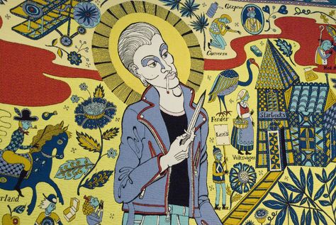 Grayson Perry Tapestry, Grayson Perry Art, Tapestry Clothing, Contemporary Tapestries, Grayson Perry, Turner Prize, Artist Research, The Human Condition, West Ham