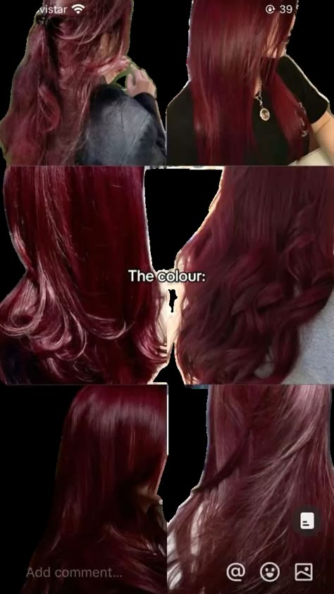 Grape Hair Color, Red Purple Hair Dye, Purplish Red Hair, Red Purple Hair, Highlights For Dark Brown Hair, Fall Hair Ideas, Cool Hair Designs, Cherry Red Hair, Dyed Hair Purple